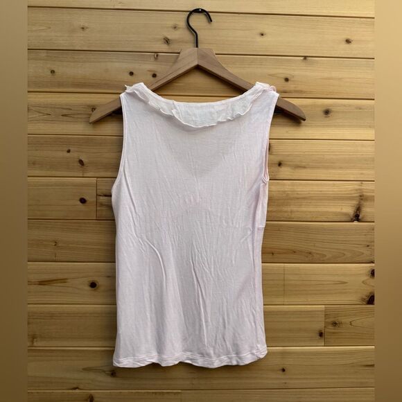 Y2K H&M Size Small Baby Petal Pink Coquette Babydoll Frilly Girly Tank Top - Picture 10 of 12